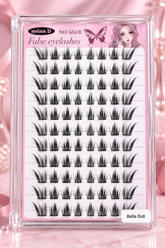 Bella Doll ✨Glue-Free False Eyelashes | Easy to Apply