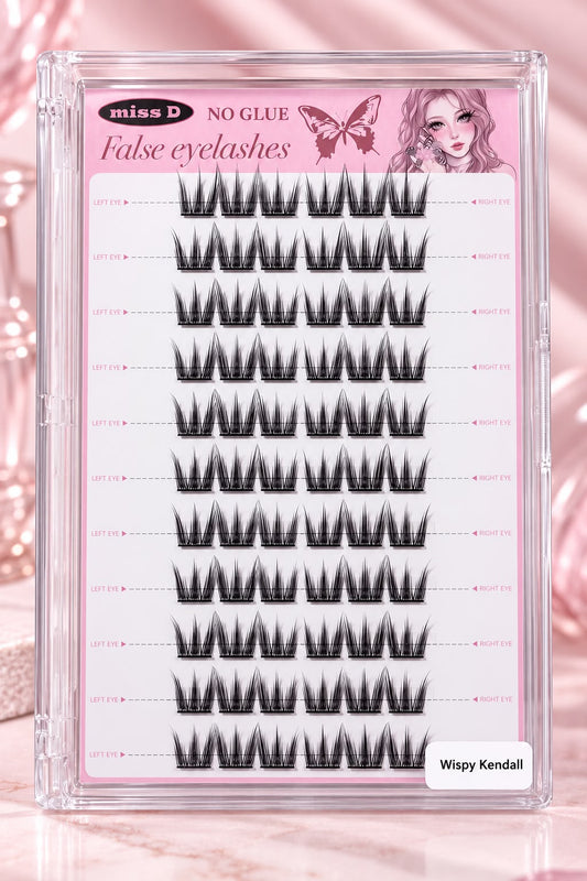 Wispy Kendall ✨Glue-Free False Eyelashes | Easy to Apply